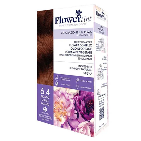 Краска для волос Flowertint 6.4 темный блондин