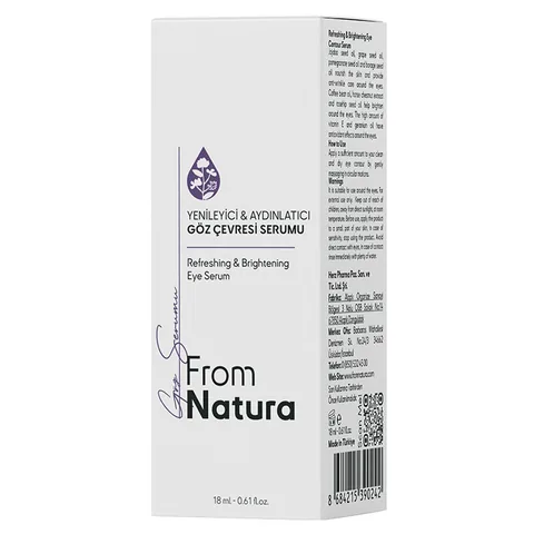 Сыворотка для контура глаз восстанавливающая и осветляющая 18 мл от From Natura