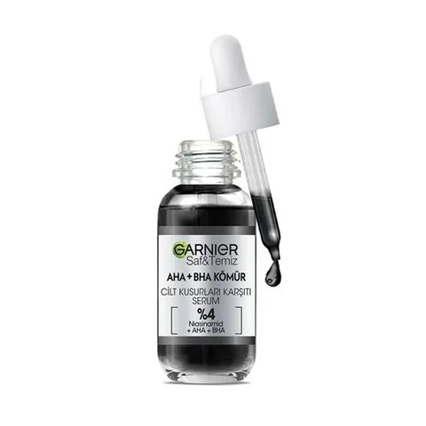 Сыворотка против несовершенств с углем AHA+BHA 30 мл от Garnier