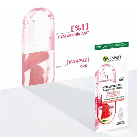 Garnier Hyaluronsäure Ampullen Tuchmaske - 15g