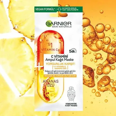 Garnier قناع غارنييه فيتامين سي أمبولة ورقي 15 جم
