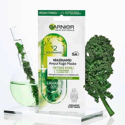 Garnier Niacinamide Detoxifying Ampoule Sheet Mask 15 gr