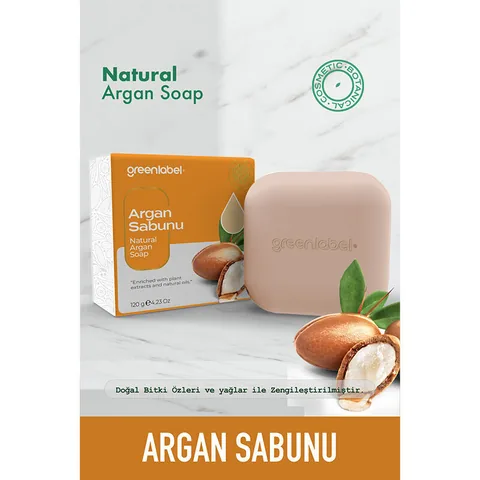 Greenlabel Arganölseife 120g - Nährend &amp; Feuchtigkeitsspendend