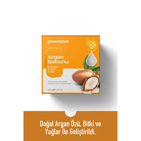Greenlabel Arganölseife 120g - Nährend &amp; Feuchtigkeitsspendend