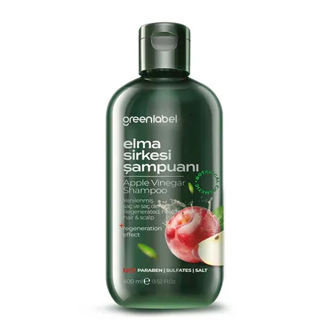 Шампунь для очищения с яблочным уксусом Greenlabel 400 мл