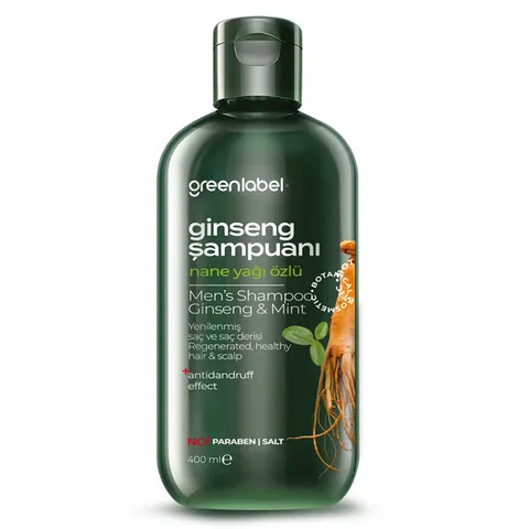 Greenlabel Ginseng and Peppermint Oil Men's Shampoo 400 ml