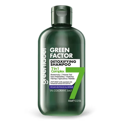 Шампунь интенсивного ухода Greenlabel Green Factor 7 травяной 400 мл
