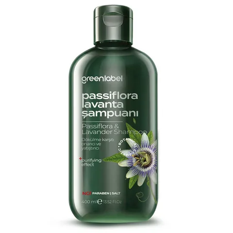 Шампунь с маслом пассифлоры и лаванды Greenlabel 400 мл