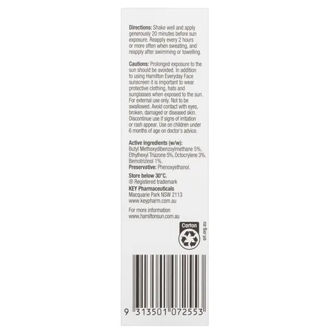 Hamilton Everyday Gesichts-Sonnenschutz SPF50+ - 75g