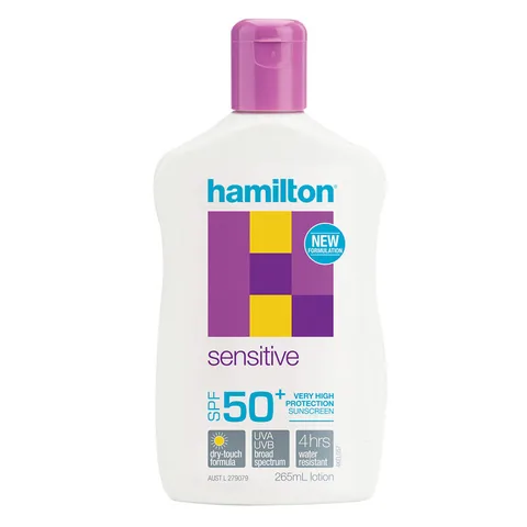 Гель для загара Hamilton Sensitive SPF50+ 265 мл