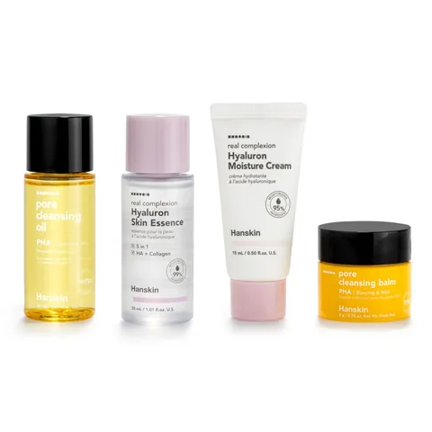 Hanskin Glass Skin On The Go-travel Size Skin Care Set