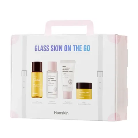 Hanskin Glass Skin On The Go-travel Size Skin Care Set