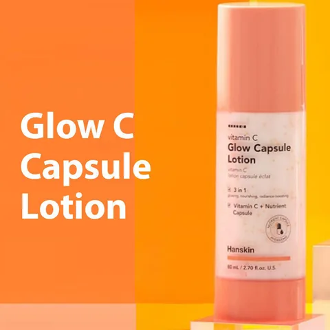 Hanskin Vitamin C Glow Kapsel Lotion - Aufhellende Feuchtigkeitscreme 80ml