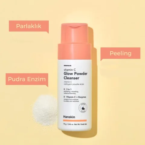 Hanskin Vitamin C Aufhellendes Pulverreiniger - Glow Boost 70g