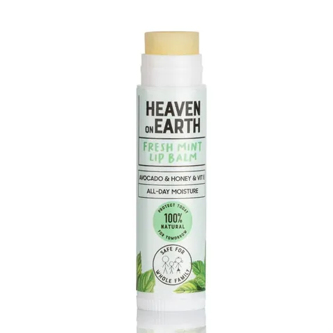 Бальзам для губ 100% натуральный и органический 5 г - Мятный от Heaven On Earth