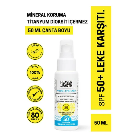 Heaven On Earth Mineral Sonnencreme SPF50+ - 50ml