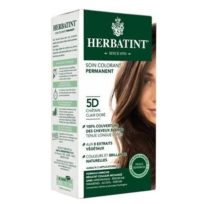 Herbatint Hair Color 5D Chatain Clair Dore