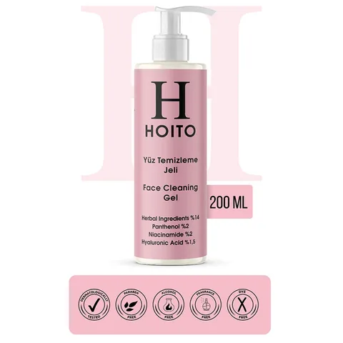 Hoito Gesichtsreinigungs-Gel – Tiefenreinigung &amp; Hydratation, 200 ml