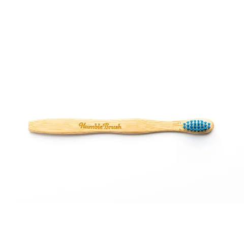 Humble Brush فرشاة أسنان همبل براش الطبيعية الناعمة للأطفال أزرق