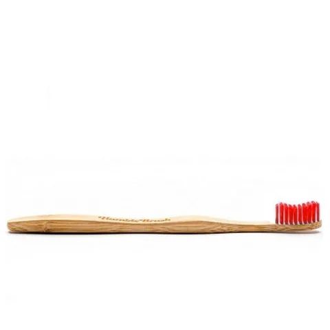 Зубная щетка Humble Brush натуральная мягкая для взрослых - красная