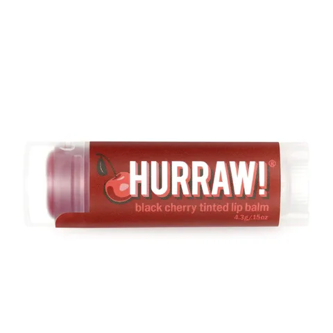 Hurraw Black Cherry Tinted Lip Balm - Sour Cherry 4.8 gr
