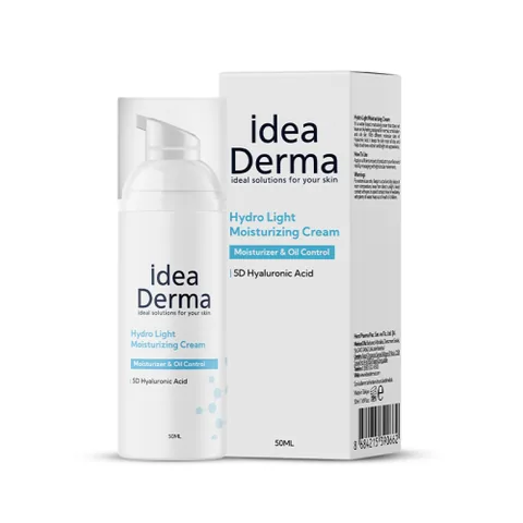 İdea Derma كريم مرطب خفيف بحمض الهيالورونيك من إيديا ديرما 5 أيام 50 مل