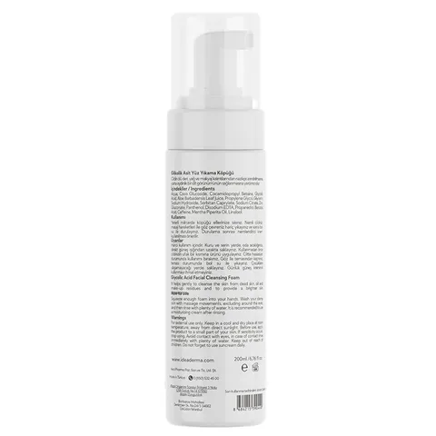 İdea Derma Glycolic Acid Foaming Face Wash 200 ml