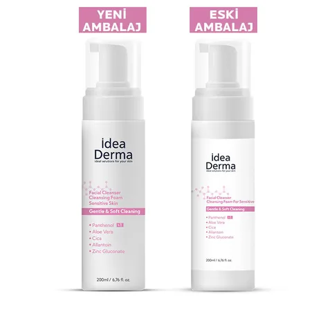 İdea Derma رغوة تنظيف الوجه للبشرة الحساسة من أيديا ديرما 200 مل