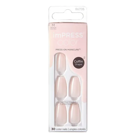 impress Color Medium Coffin Shape Press-on Nails 86735