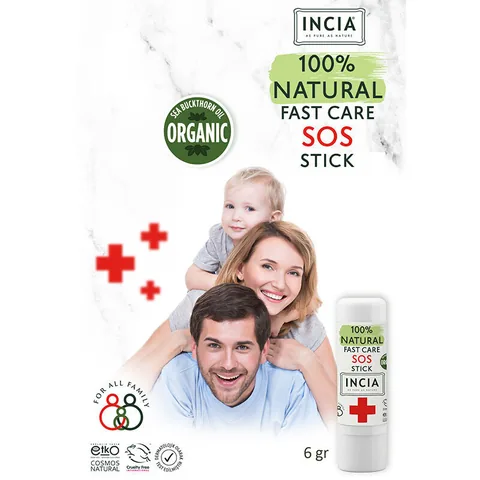 INCIA عصا إس أو إس طبيعية 100% من إنشيا، 6 غرام