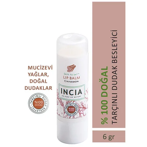 INCIA Zimt Lippenbalsam 6g - Feuchtigkeitsspendend &amp; Beruhigend