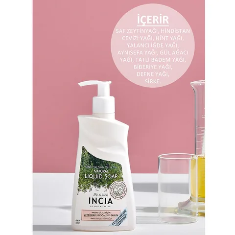 INCIA Olivenöl Flüssigseife für empfindliche Haut - 250 ml