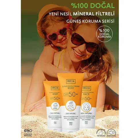 Incia Natural Body Sunscreen 50 spf 150 ml