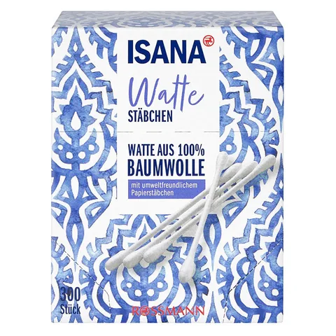 Isana Motif Cotton Swabs In Box 300 pcs