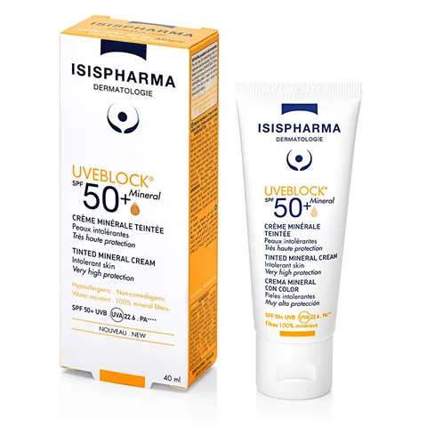 Isis Pharma Uveblock SPF 50+ Tönende Mineralcreme 40ml