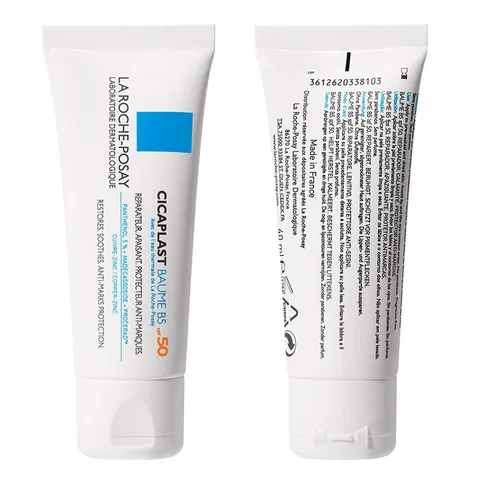 La Roche-Posay كريم لاروش بوزيه سيكابلاست بوم بي 5 بعامل حماية من الشمس 50+ للعناية المهدئة والمصلحة 40 مل