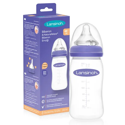 Lansinoh Baby Bottle and NaturalWave Baby Bottle 240 ml