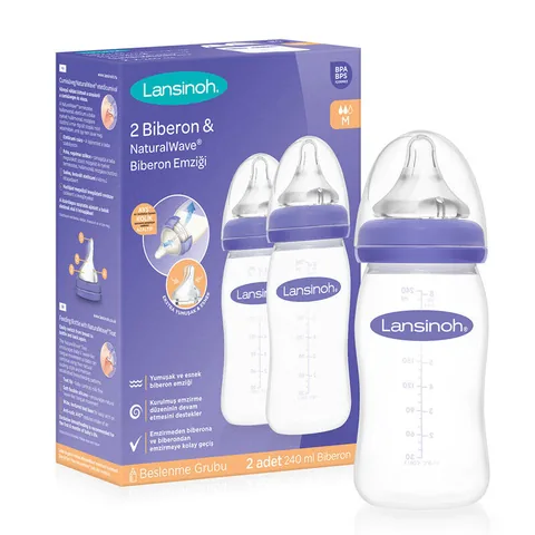 Lansinoh Fütterungsflaschen & NaturalWave Sauger Set