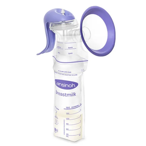 Lansinoh Handmilchpumpe - kompakt, einfach zu bedienen und tragbar