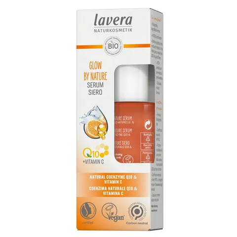 Lavera سيروم الوجه المنعش لافيرا جلو باي نيتشر كيو 10، 30 مل