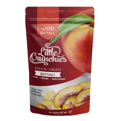 Little Crunchies خوخ مجفف بالتجميد من ليتل كرانشيز 20 غرام