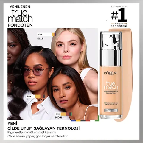 L'Oreal Paris كريم أساس لوريال باريس ترو ماتش 2 ناتشورال أندرتون 30 مل