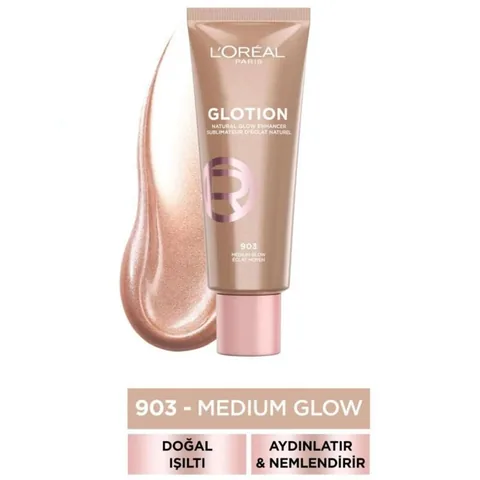 L'Oreal Paris لوريال باريس غلوشن ناتشورال غلو إيلومينتور رقم 903 توهج متوسط 40 مل