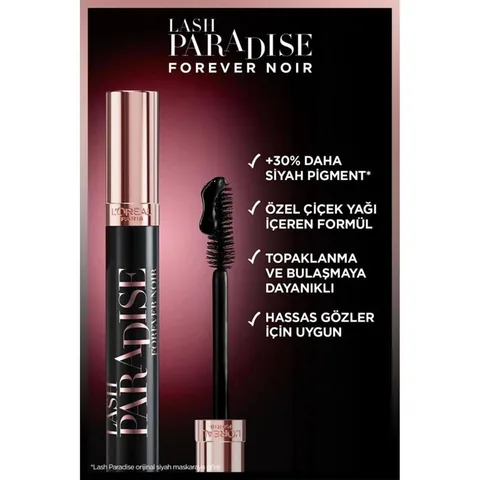 Тушь для ресниц L'Oréal Paris Lash Paradise Forever Noir черная 6,4 мл