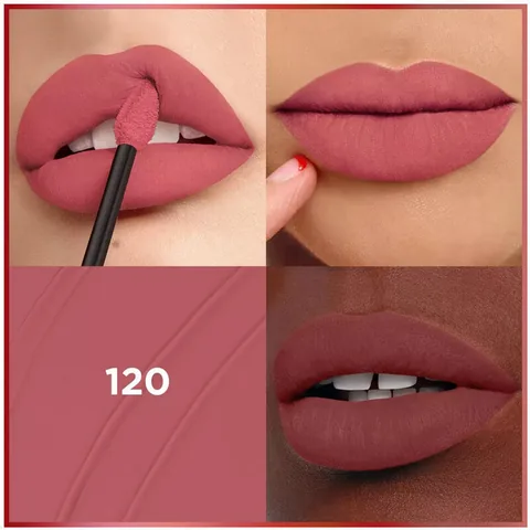 L'Oreal Paris أحمر شفاه سائل غير لامع من لوريال باريس، 120 ميجور كراش، 5 مل