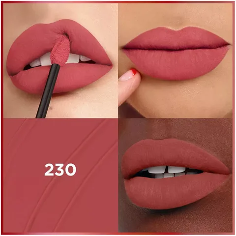 L'Oreal Paris أحمر شفاه سائل مات ريزيستانس من لوريال باريس، 230، جولة تسوق