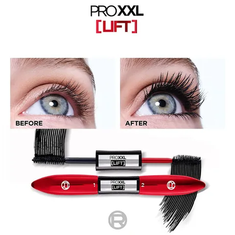 L'Oreal Paris ماسكارا لوريال باريس برو إكس إكس إل ليفت ذات الوجهين 12 مل أسود
