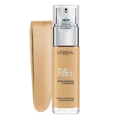 L'Oreal Paris كريم أساس لوريال باريس ترو ماتش سوبر بليندابل 30 مل 4 أيام و4 أسابيع ذهبي طبيعي