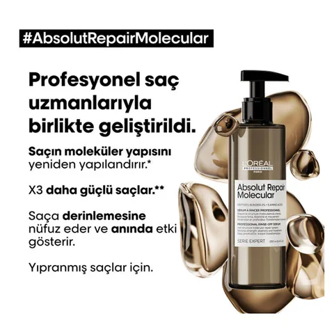 Loreal Professionnel Absolut Repair Molecular Serum For Damaged Hair 250 ml