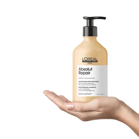 L'Oreal Paris شامبو لوريال بروفيشنال أبسولوت ريبير لإصلاح الشعر التالف 500 مل
